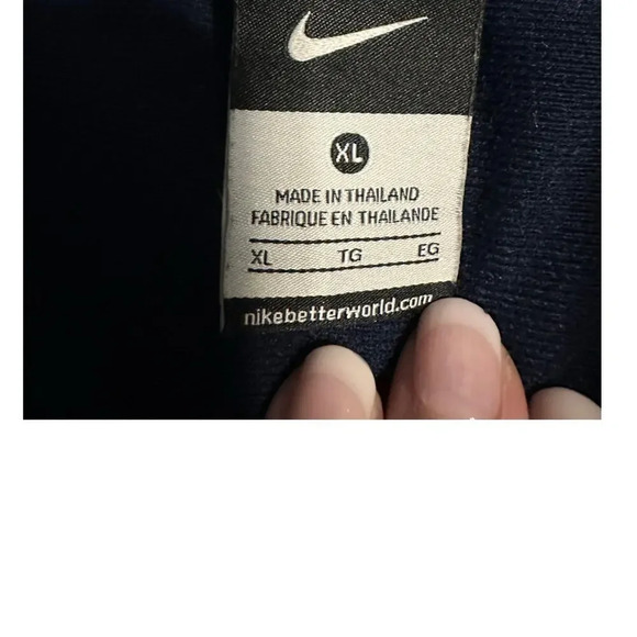 Nike Full Zip Jacket Size XL Swoosh Blue Athletic Athleisure Hiking Activewear - Picture 3 of 5